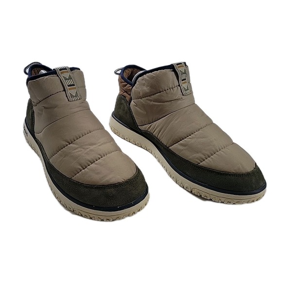LL Bean Mountain Classic Men's Nylon Quilted Ankle Boots Slippers Size 9M EUC - Picture 1 of 8